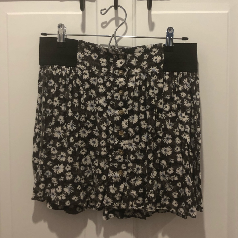 AEO Floral Skater Skirt